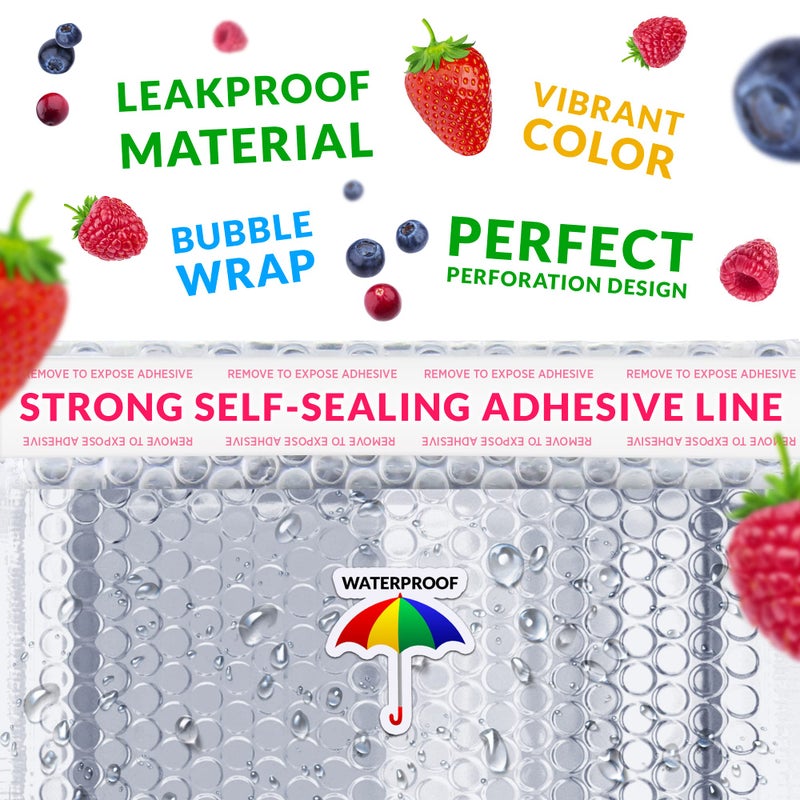 ABC PACK & SUPPLY Thermal Bubble Mailer, 11 x 15 Inch Metallic Foil Insulated Envelopes, 25 Pack Self Seal Waterproof Shipping Mailers - Image 4